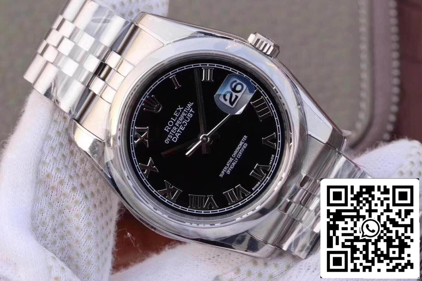 Rolex Datejust 36mm 116234 AR Fabbrica 1:1 edizione migliore Swiss ETA3135 quadrante nero