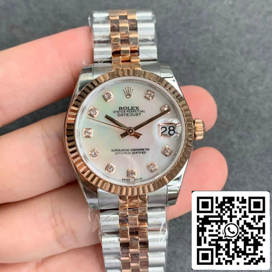 Rolex Datejust M278271-0026 1:1 edizione migliore GS Fabbrica Rosa Oro