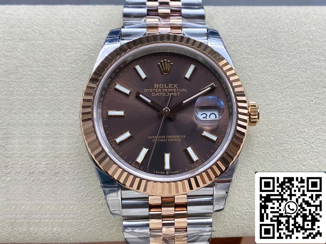 Rolex Datejust M126331-0002 1:1 edizione migliore VS Fabbrica Brown quadrante