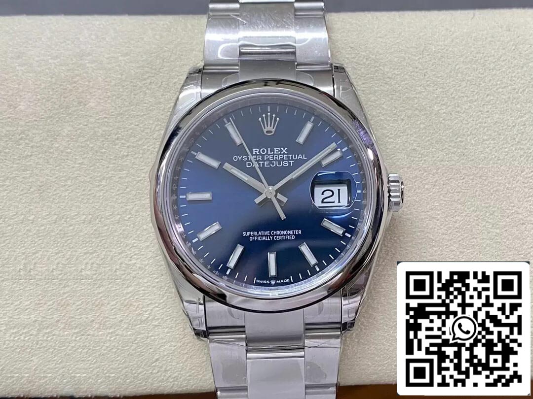 Rolex Datejust M126200-0005 36MM 1:1 edición mayor VS Fabbrica quadrante blu