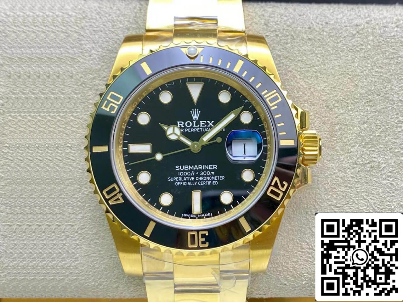Rolex Submariner 116618LN-97208 40mm 3135 movimento VS Fabbrica quadrante nero