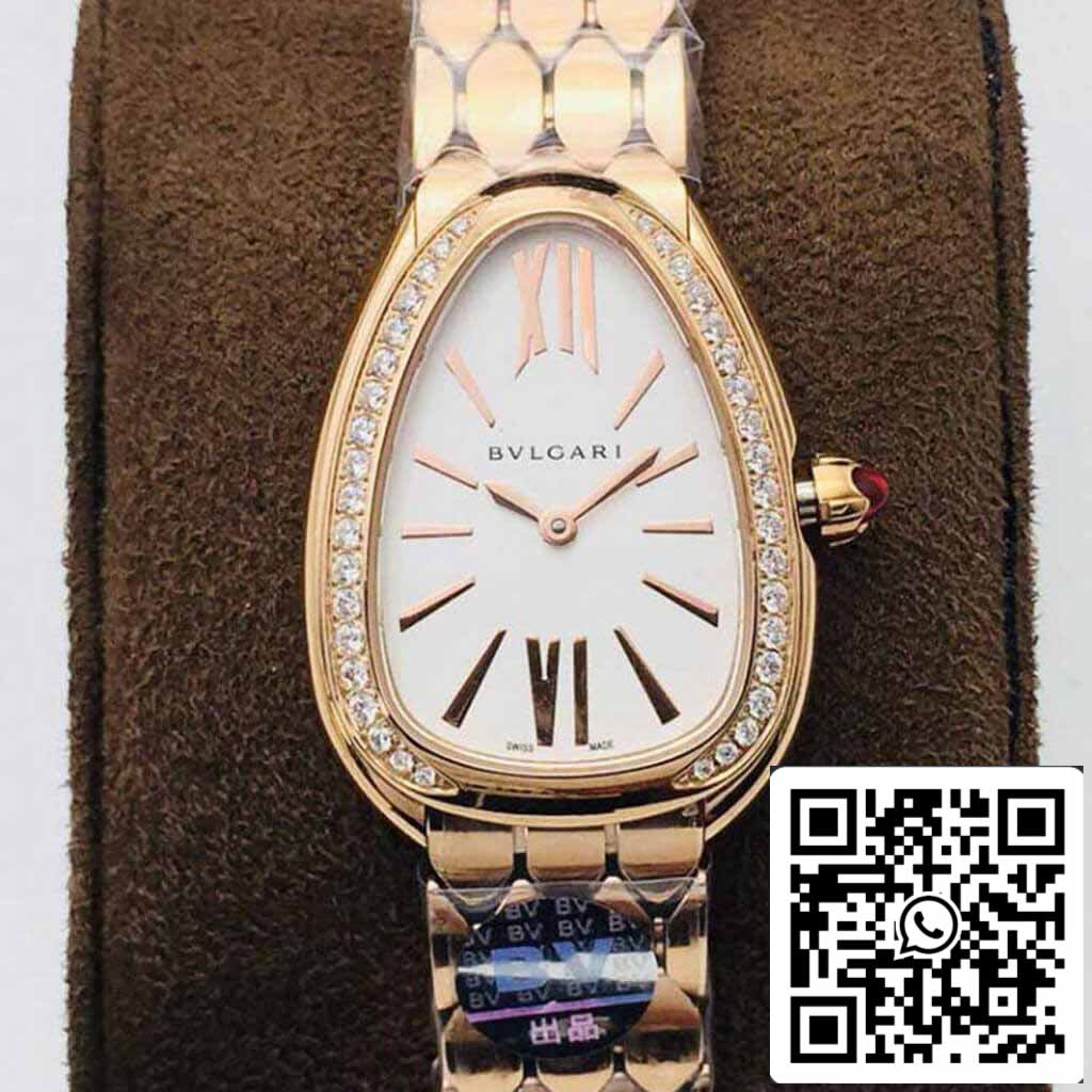 Bvlgari Serpenti 103146 1:1 edición mayor BV Fabbrica Argento quadrante bianco