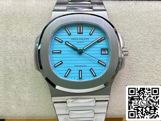 Patek Philippe Nautilus 5711/1A-018 170.º aniversario 1:1 Mejor edición PPF Fabbrica Esfera azul Tiffany