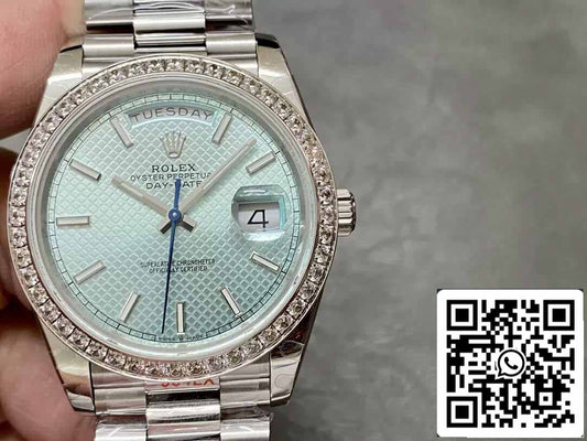 Rolex Day Date 228236 1:1 edizione migliore GM Fabbrica V2 Contrapeso Versione quadrante blu