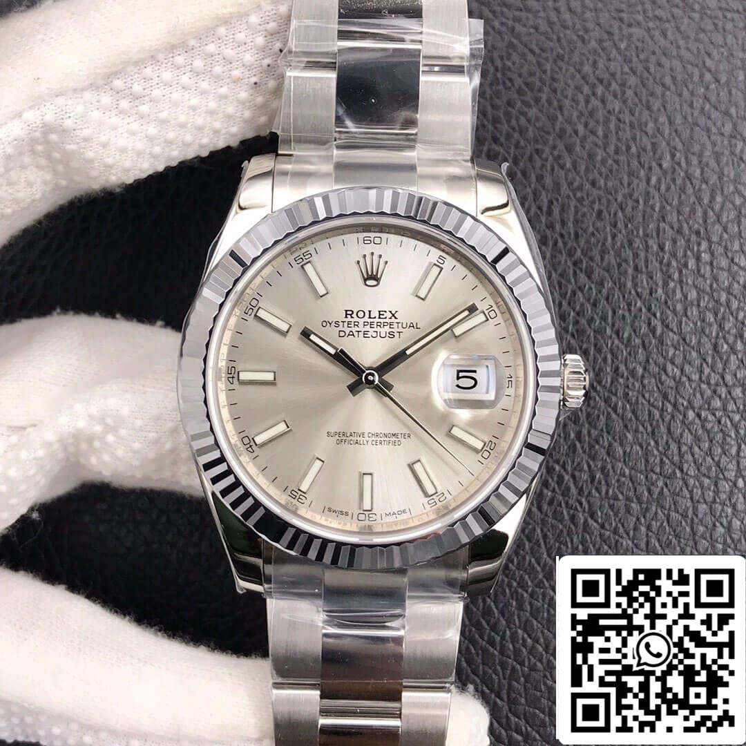 Rolex Datejust M126334-0003 1:1 edición mayor VS Fabbrica quadrante argento