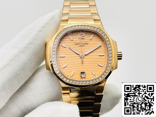 Patek Philippe Nautilus Ladies 7118/1200R-010 1:1 edizione migliore 3K Fabbrica Rosa Oro