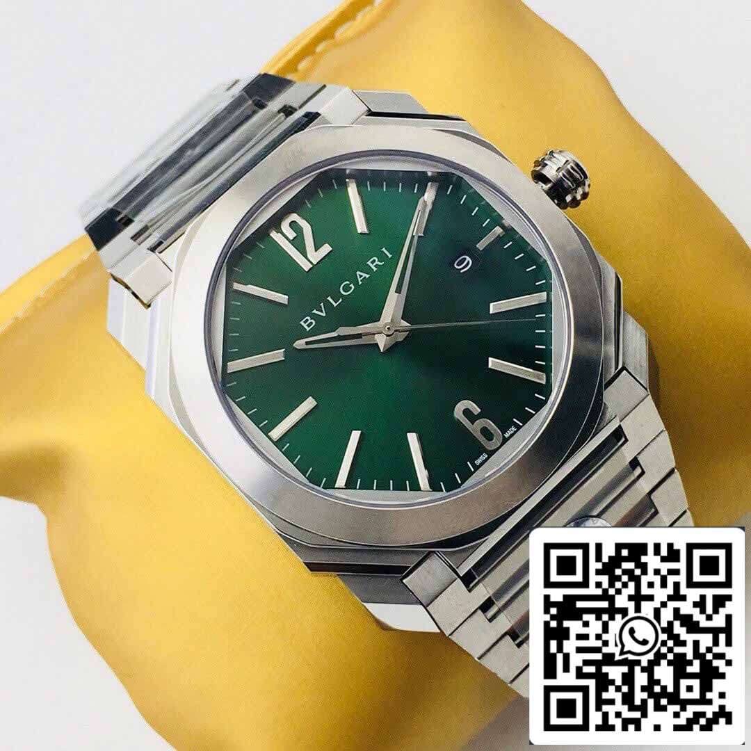 Bvlgari OCTO SOLOTEMPO 101963 BGOP41BGLD 1:1 edición mejor BV Fabbrica quadrante verde