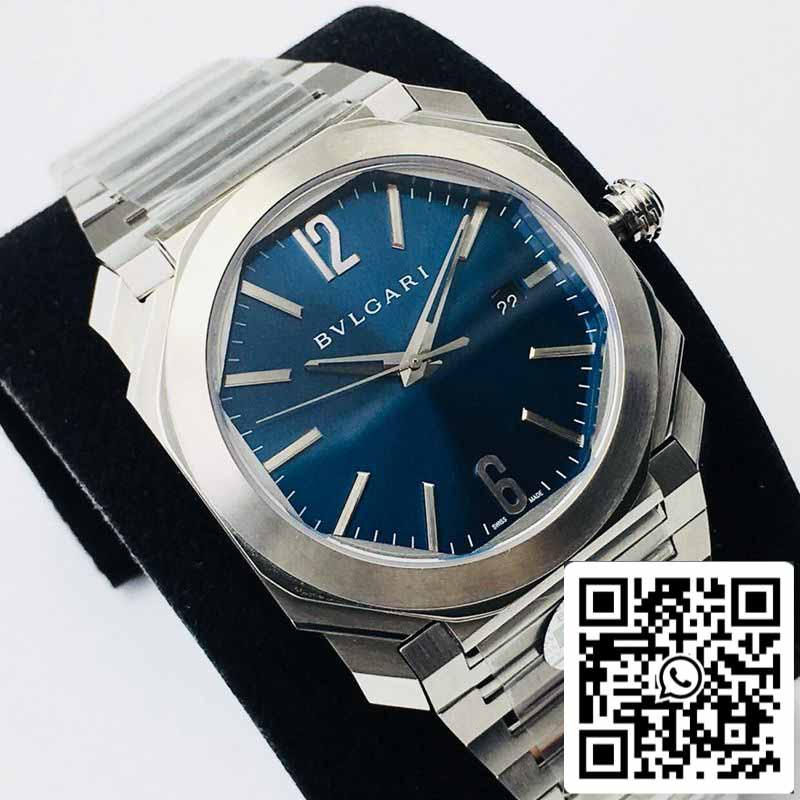 Bvlgari Octo 102105 BGO38C3SSD 1:1 edición mejorada BV Fabbrica quadrante blu