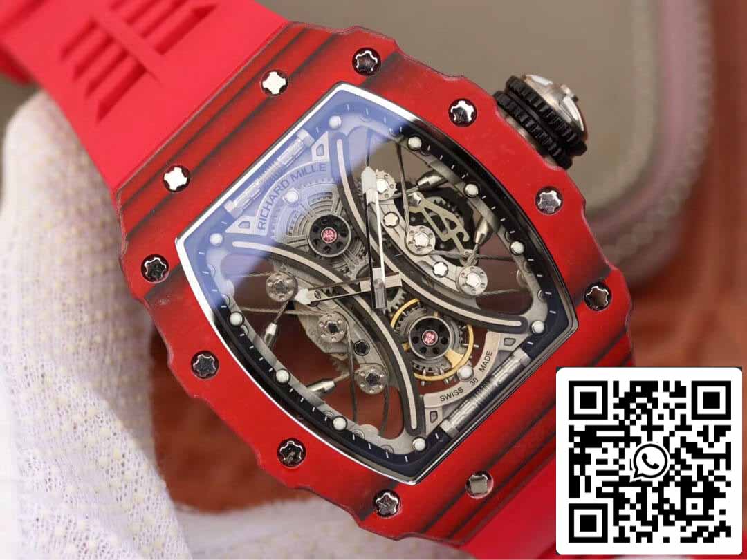 Richard Mille RM53-01 1:1 Best Edition KV Fabbrica Red TPT Carbon Fiber