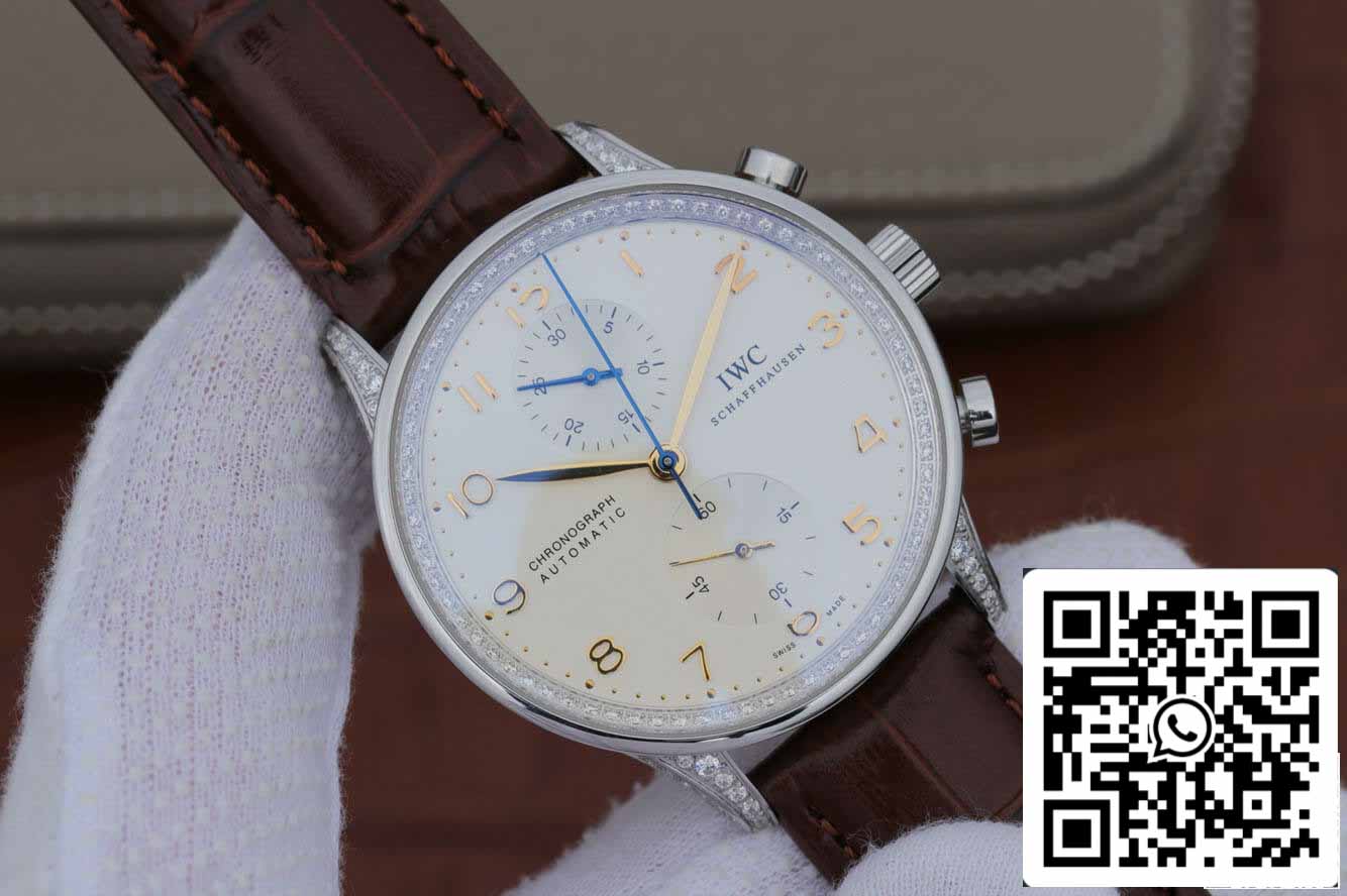 IWC Portugieser IW371440 1:1 Best Edition ZF Fabbrica V2 Diamond Bezel