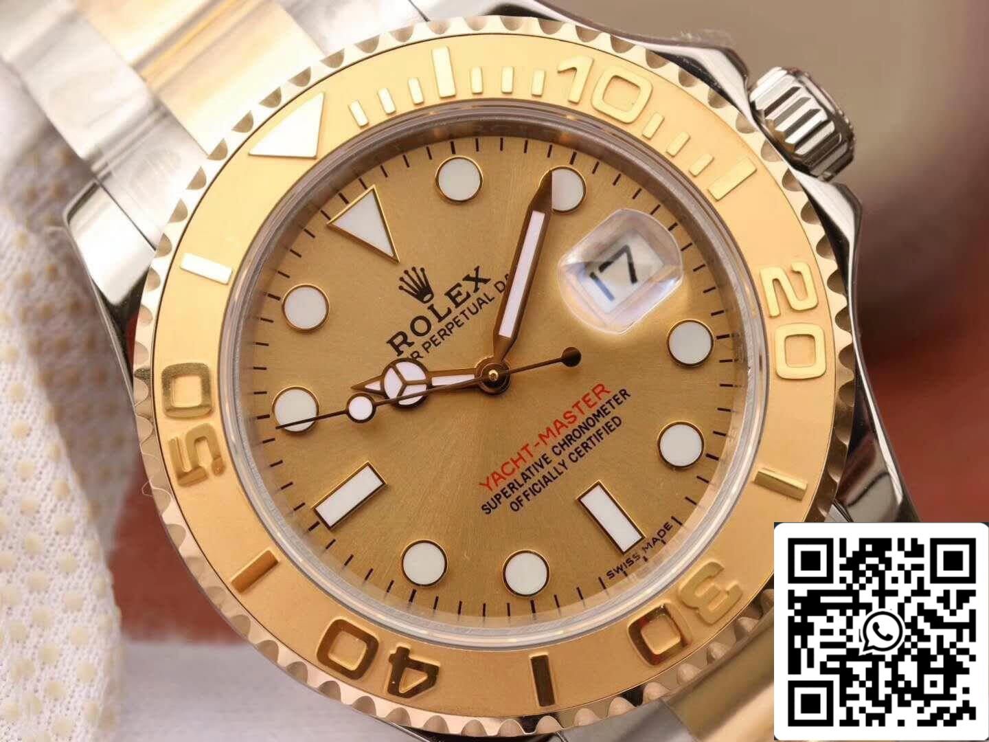 Rolex Yacht-Master 16623 1:1 edizione migliore Oro quadrante Swiss ETA2836 Oro Wrapped