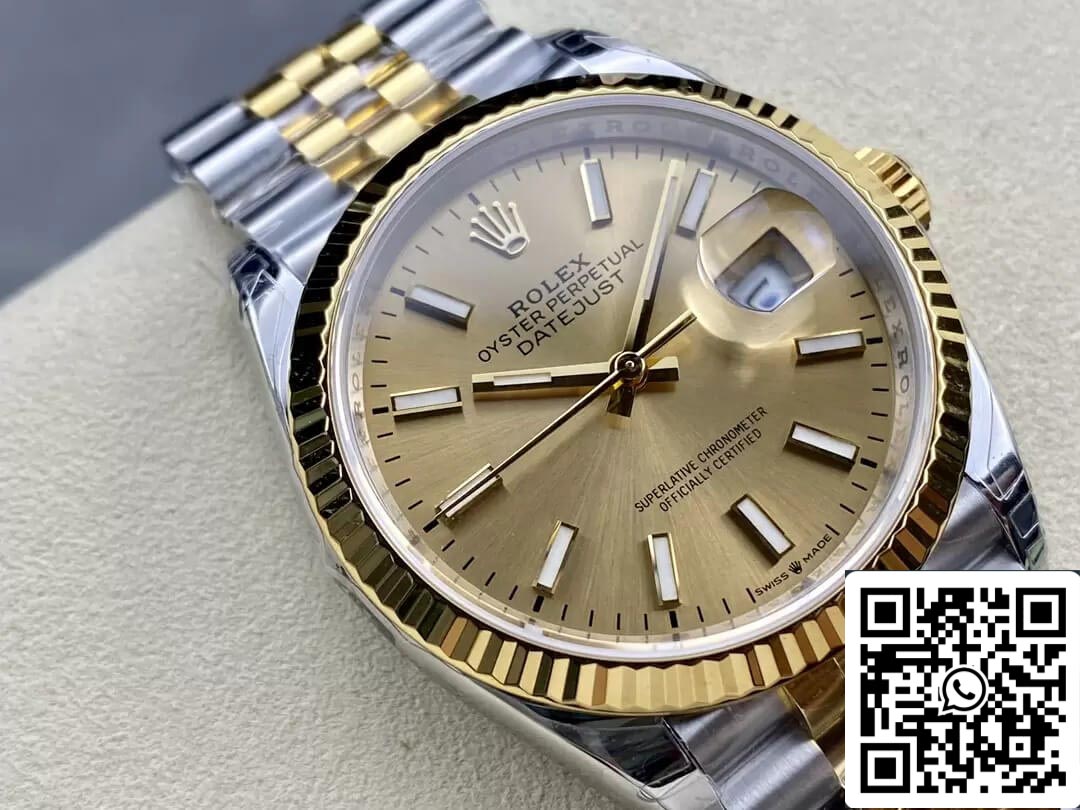 Rolex Datejust M126233-0015 1:1 edición mayor VS Fabbrica quadrante champagne