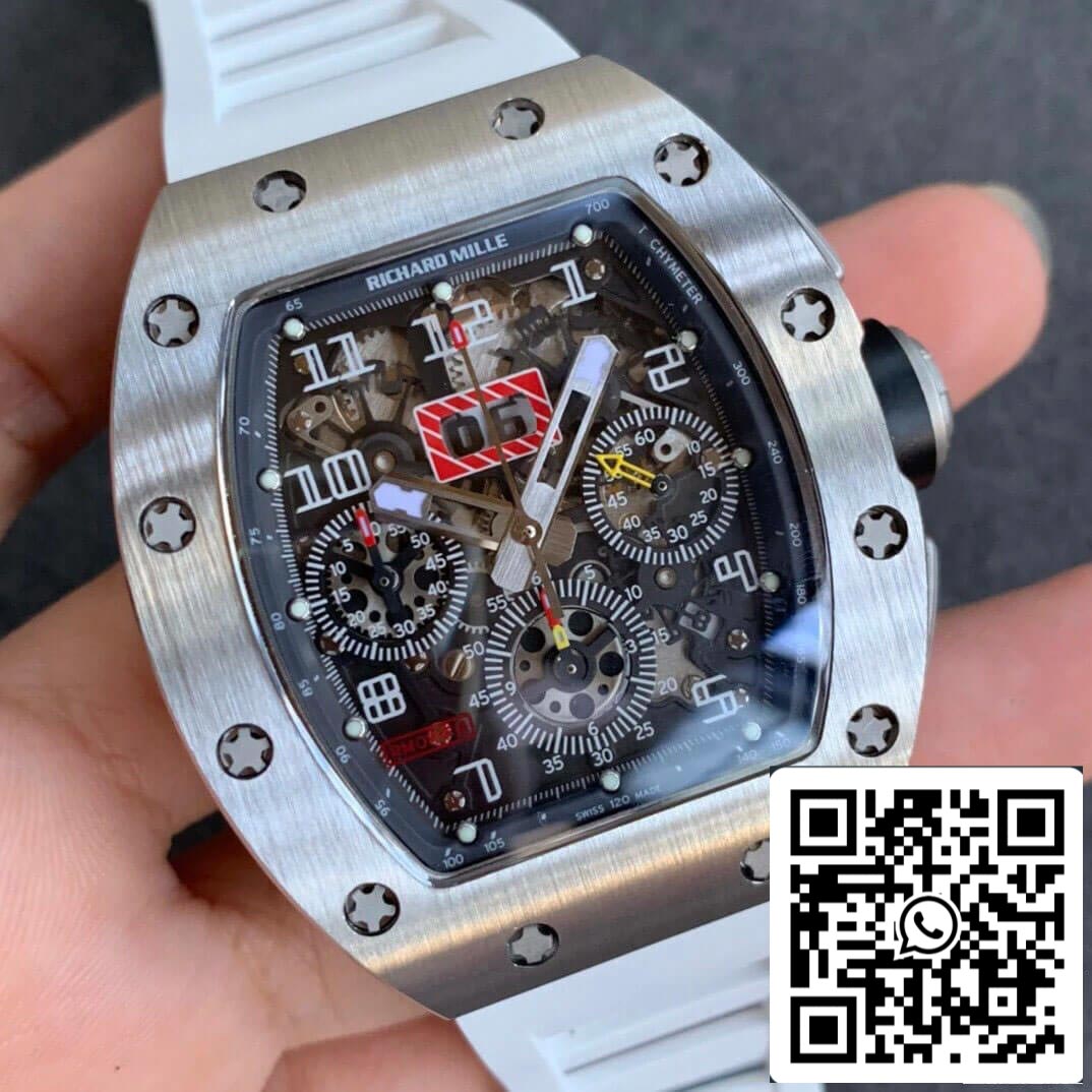 Richard Mille RM11-03 1:1 Best Edition KV Fabbrica Carbon Fiber Red Cinturino