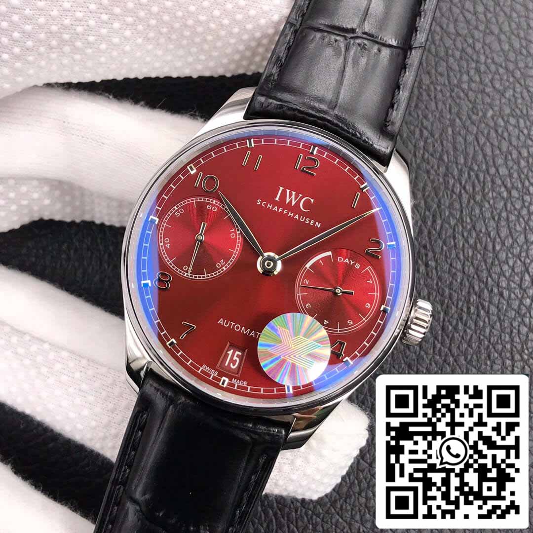 IWC Portugieser IW500714 1:1 Best Edition YL Fabbrica Burgundy Red Dial