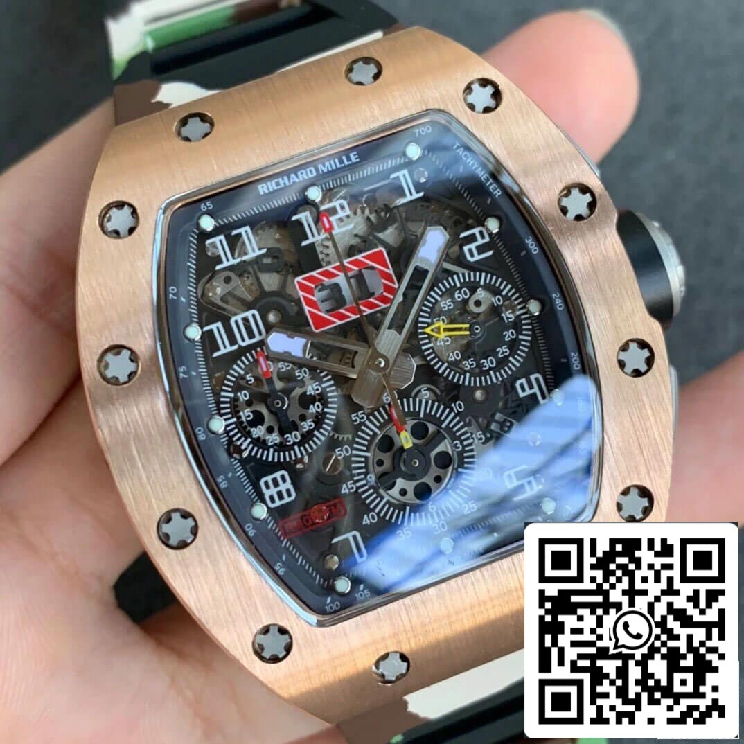 Richard Mille RM11 1:1 Best Edition KV Fabbrica Rose Gold Camouflage cinturino