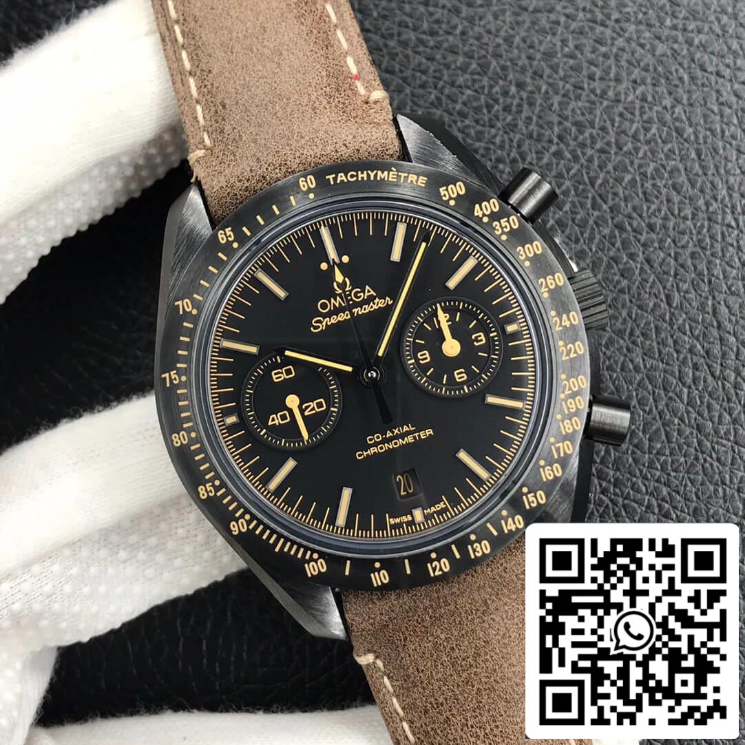 Omega Speedmaster 311.92.44.51.01.006 1:1 Mejor Edición OM Fabbrica V2 Dark Side Of The Moon Cerámica Negra