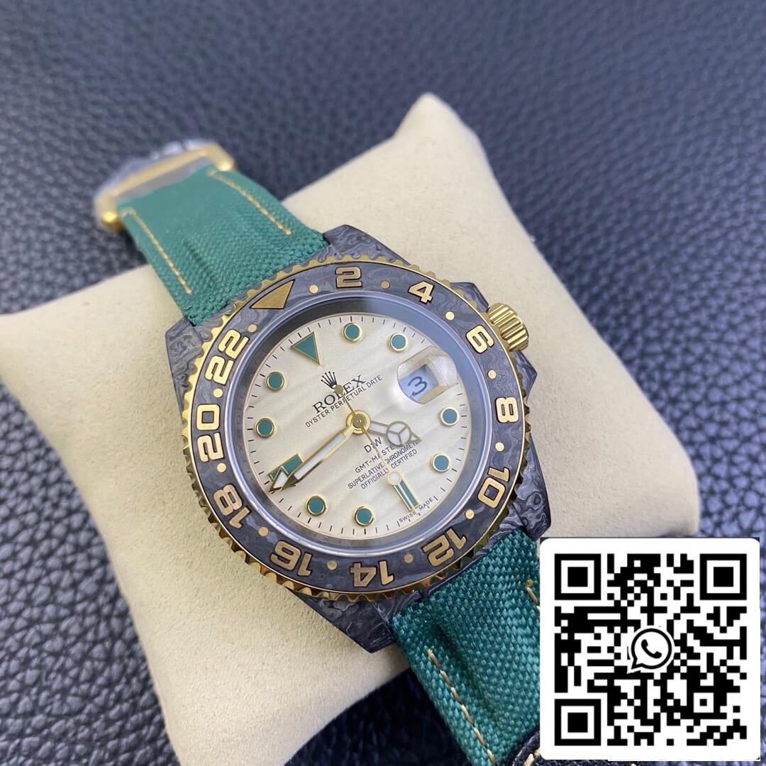 Rolex GMT-MASTER II Diw 1:1 edizione migliore Verde Fabric cinturino