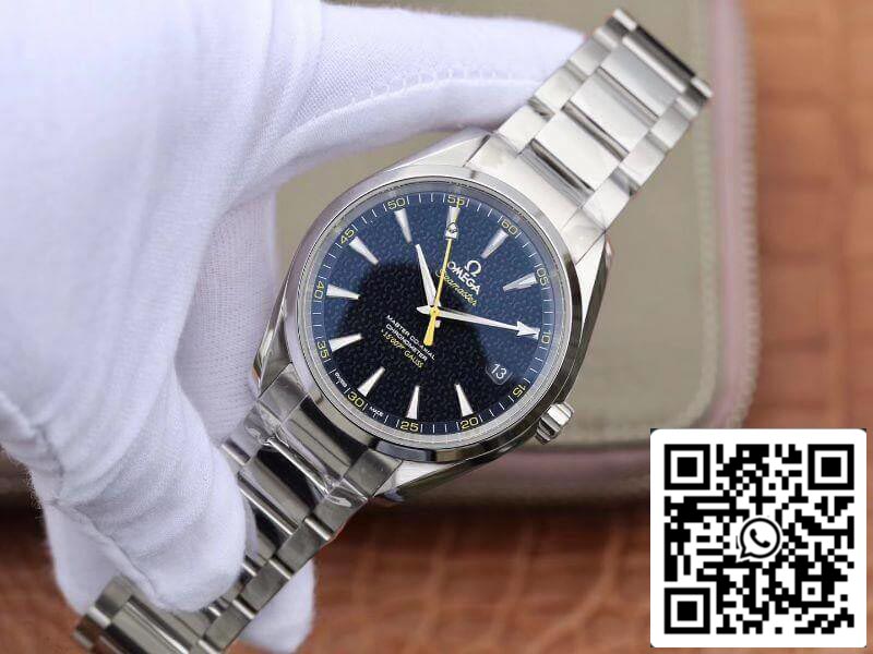 Omega Seamaster Aqua Terra 231.10.42.21.03.004 150M “James Bond” acciaio inossidabile 1:1 edição melhor acciaio inossidabile bracciale Swiss ETA8500 Blu texturizado quadrante