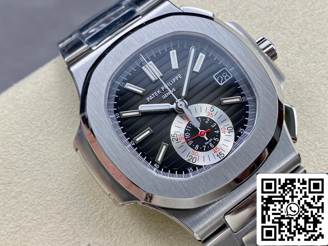 Patek Philippe Nautilus 5980/1A-014 1:1 Best Edition PPF Fabbrica Black Dial