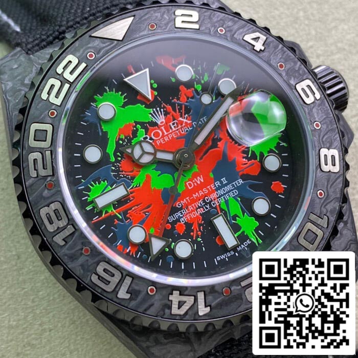 Rolex GMT-MASTER II Diw 1:1 edizione migliore fibra di carbonio Color quadrante