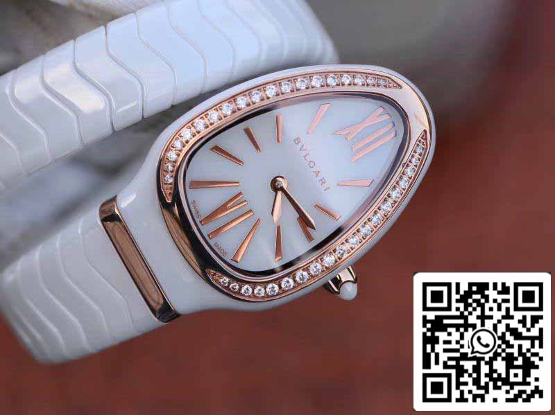 Bvlgari Srpenti Spiga 102886 1:1 edizione migliore BV Fabbrica Diamond lunetta Movimiento de cuarzo suizo