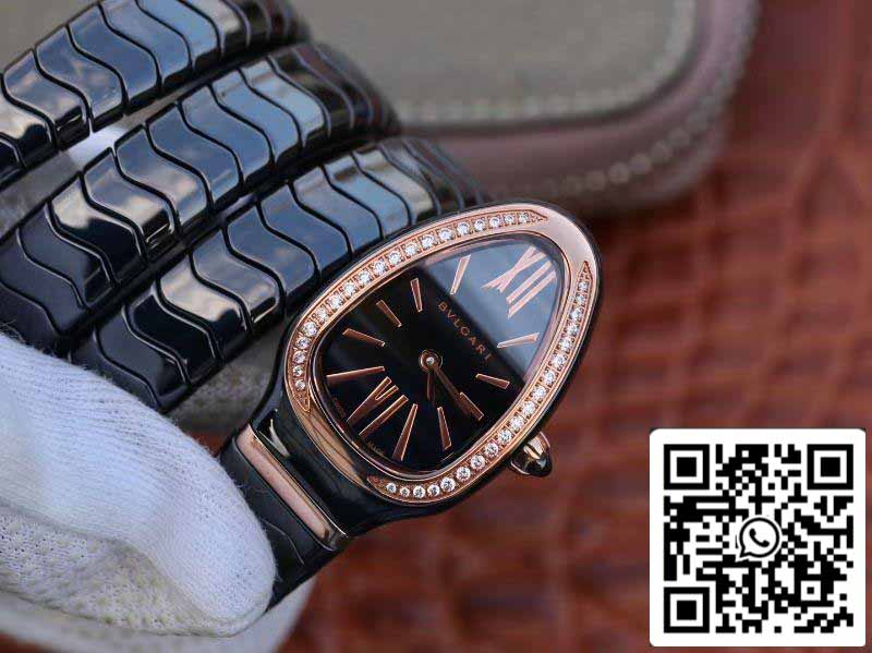 Bvlgari Srpenti Spiga 102885 1:1 edizione migliore BV Fabbrica Diamond lunetta Movimiento de cuarzo suizo