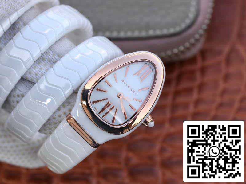Bvlgari Srpenti Spiga 102886 1:1 edizione migliore BV Fabbrica Rosa Oro No Diamond Movimiento de cuarzo suizo