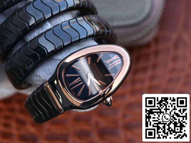 Bvlgari Srpenti Spiga 102885 1:1 edizione migliore BV Fabbrica Rosa Oro No Diamond Movimiento de cuarzo suizo