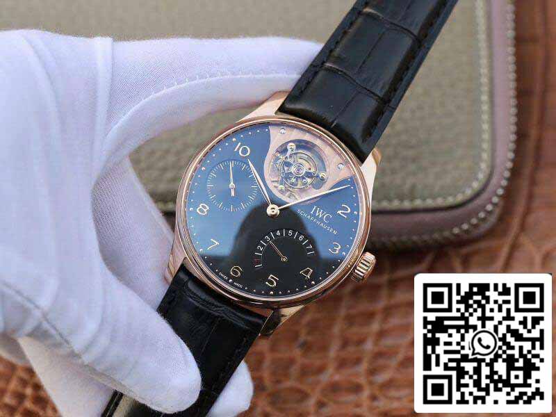 IWC Portuguese IW504210 Tourbillon 18K Rosegold 1:1 Best Edition Swiss automatic complicated tourbillon movimento