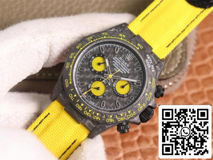 Rolex Daytona Diw Retrofit Version 1:1 Best Edition WWF Fabbrica Carbon Fiber Dial