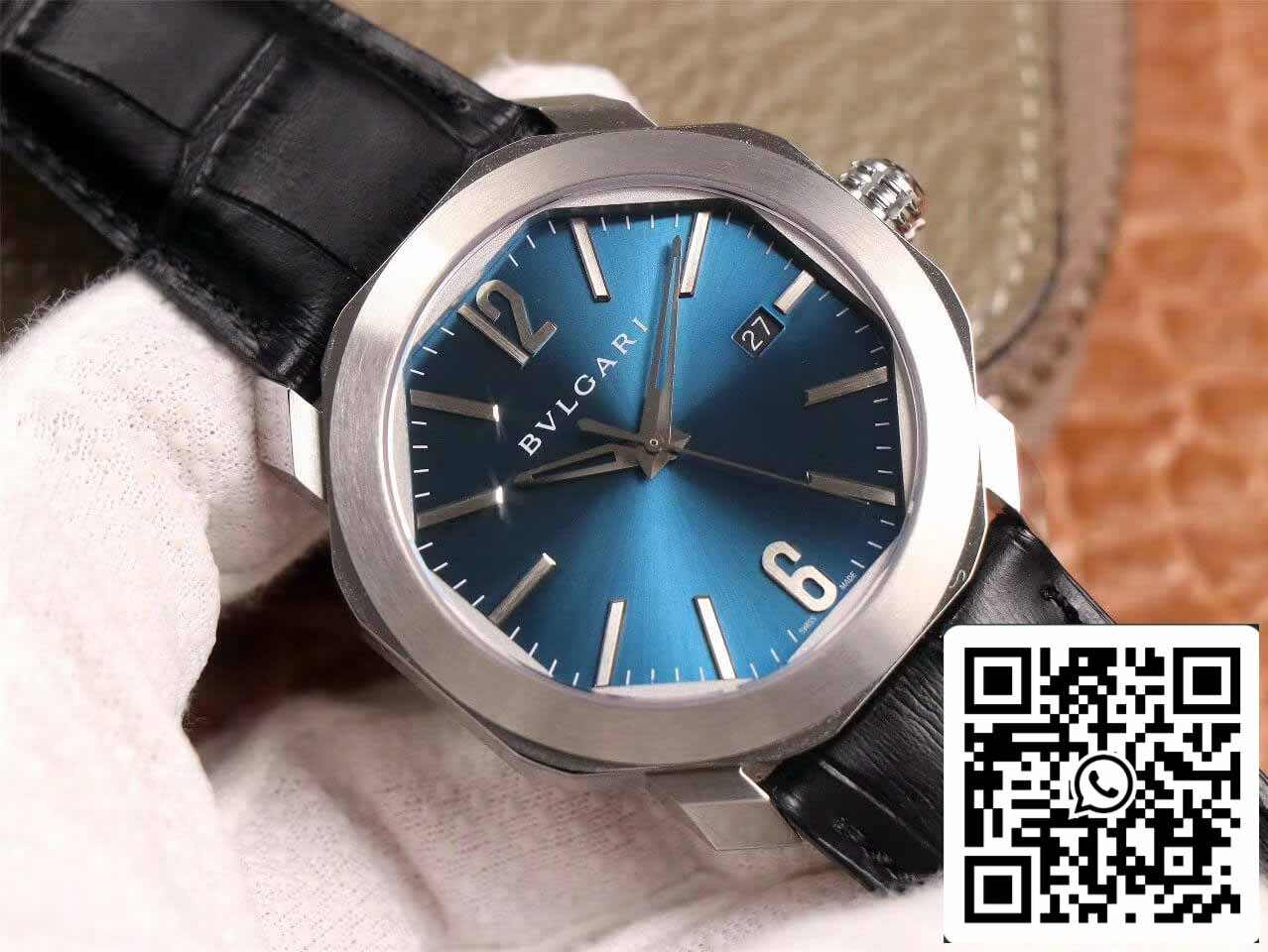 Bvlgari Octo 102429 1:1 edición mejorada BV Fabbrica Light quadrante blu