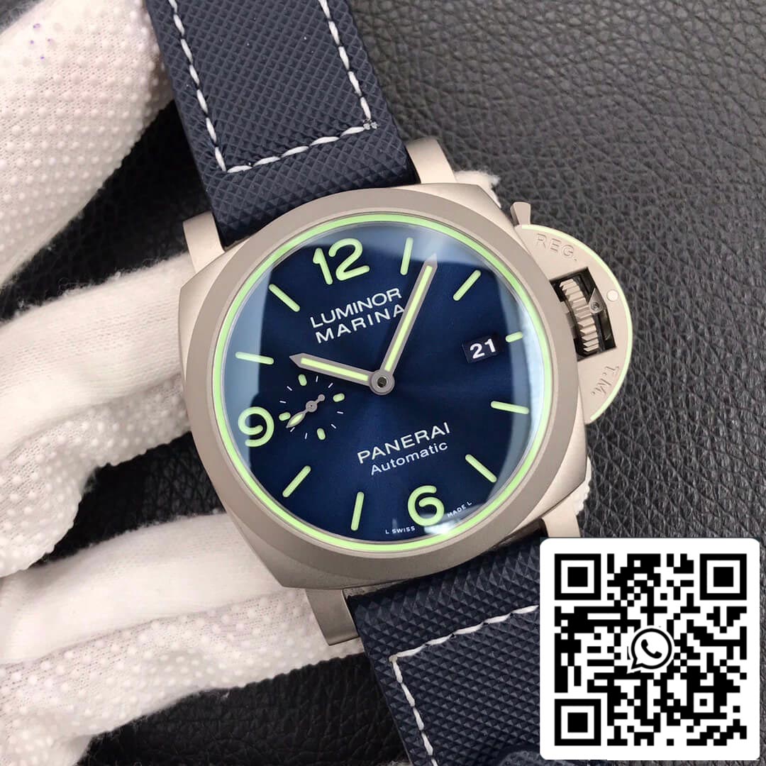 Panerai Luminor PAM01117 1:1 edizione migliore VS Fabbrica quadrante blu
