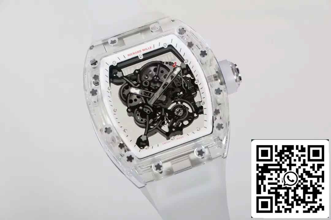 Relógio réplica Richard Mille RM055 1:1 Best Edition RM Fabbrica com caixa transparente