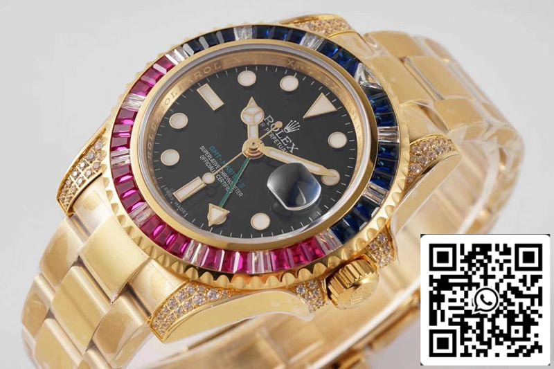 Rolex GMT Master II 116758 SAru-78208 1:1 Best Edition ROF Fabbrica Black Dial Swiss ETA2836