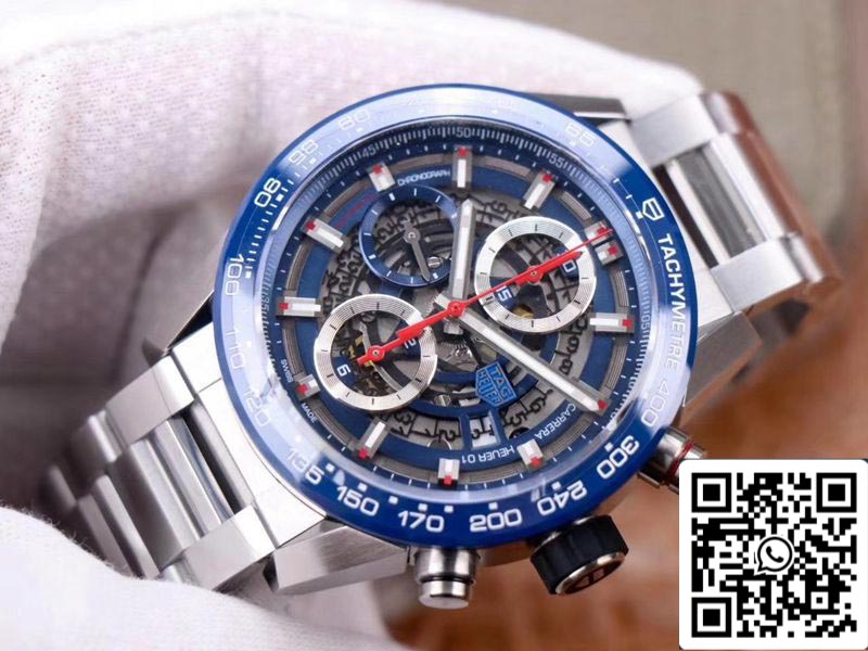 Tag Heuer Carrera Calibre Heuer 01 CAR201T.BA0766 Chronograph 1:1 Best Edition XF Fabbrica Blue Dial Swiss Calibre 01