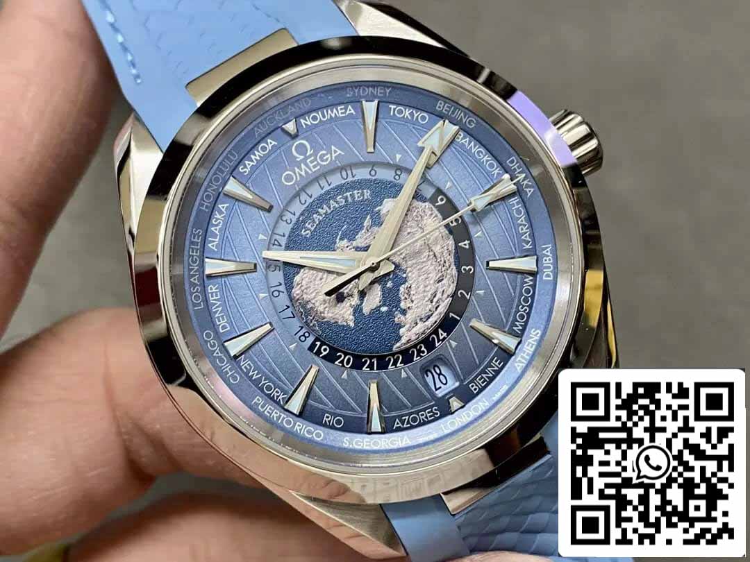 Omega Seamaster 220.12.43.22.03.002 1:1 edição melhor VS Fabbrica quadrante azul