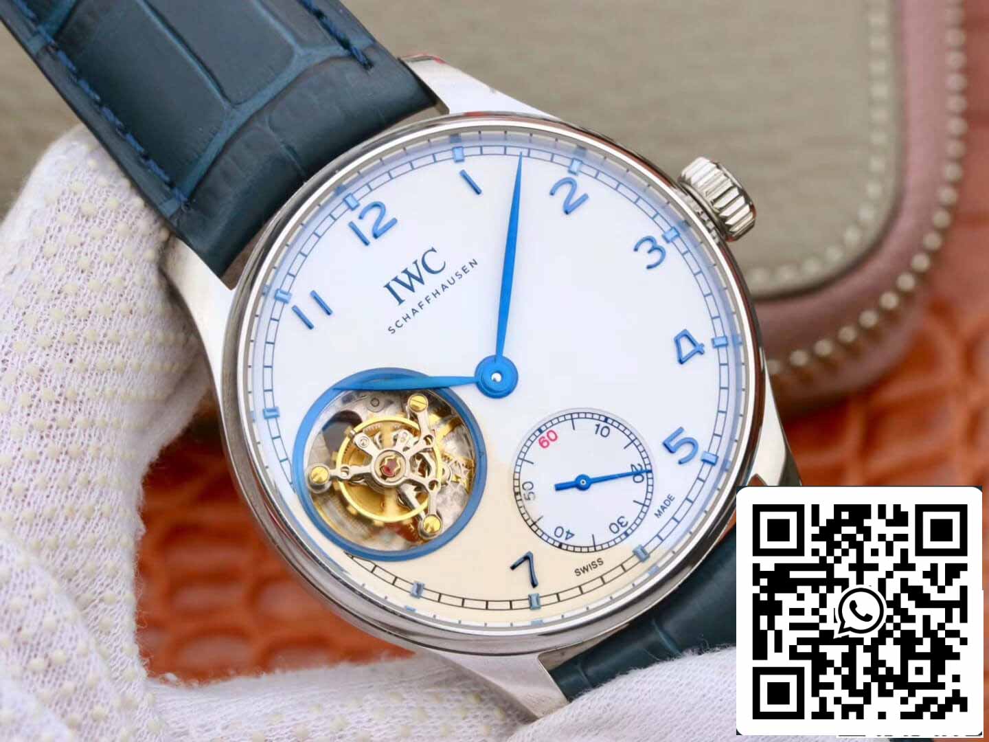 IWC Tourbillon portugués 1:1 Mejor edición ZF Fabbrica acciaio inossidabile
