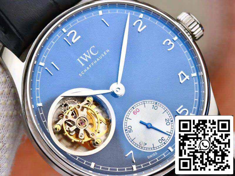 IWC Portuguese Tourbillon IW546302 ZF Fabbrica Men Watches 1:1 Best Edition Swiss Tourbillon Blue Dial