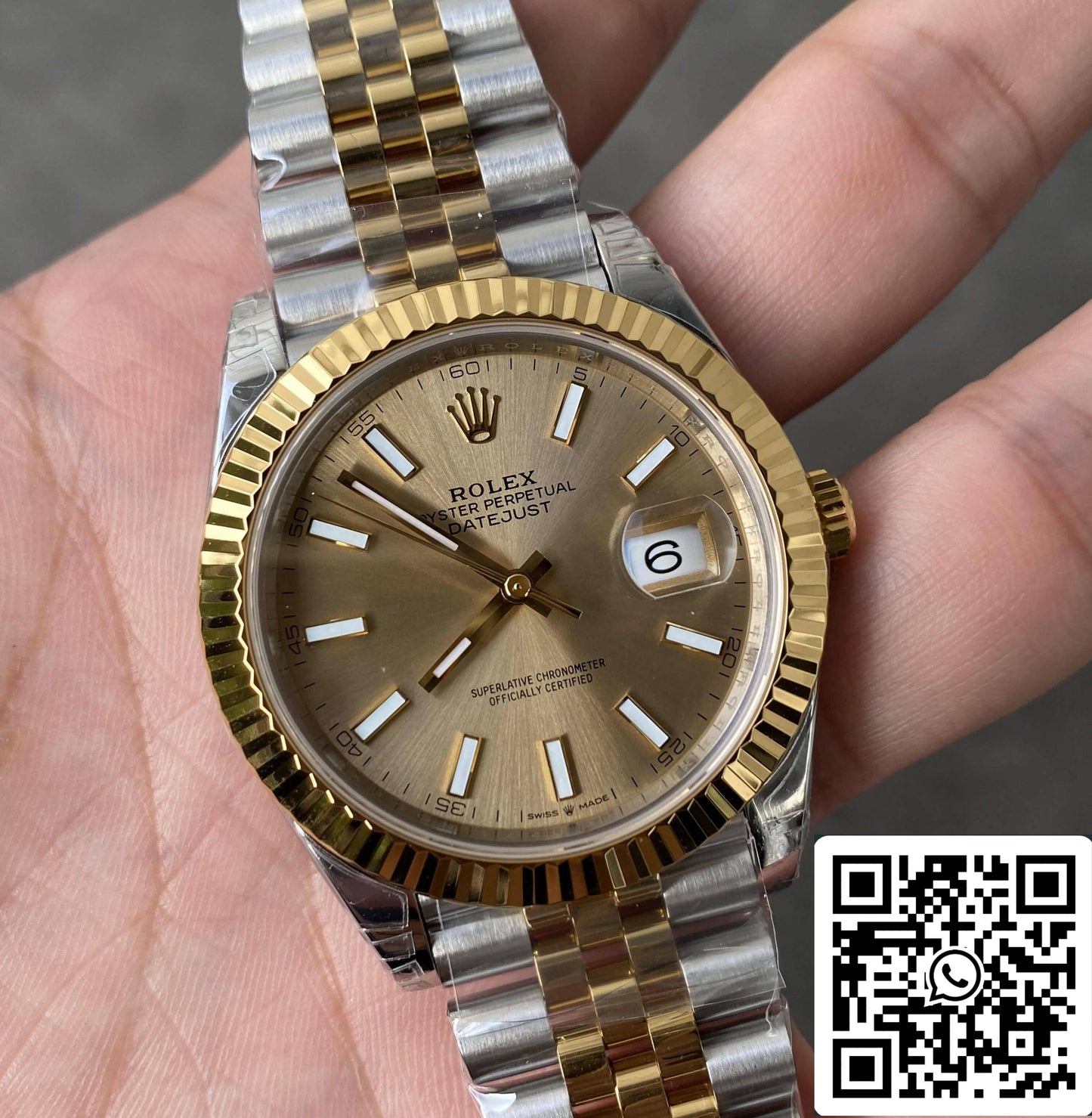 Rolex Datejust M126333-0010 41MM 1:1 edición mayor VS Fabbrica Oro lunetta
