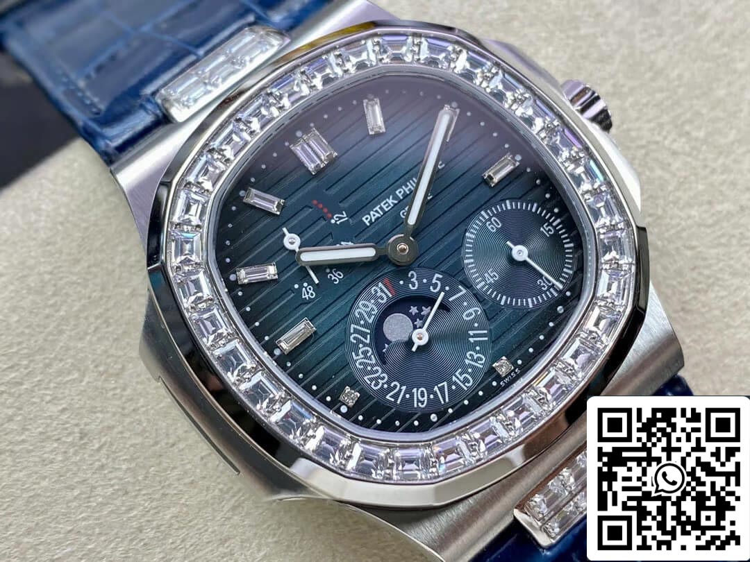 Patek Philippe Nautilus 5724G-001 1:1 edizione migliore GR Fabbrica Blu cinturino