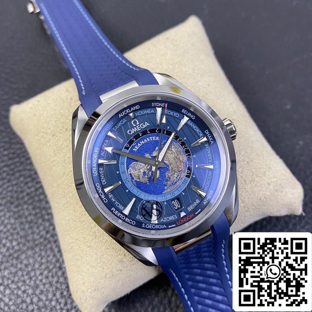 Omega Seamaster Aqua Terra GMT Worldtimer 220.12.43.22.03.001 1:1 edizione migliore VS Fabbrica quadrante azul