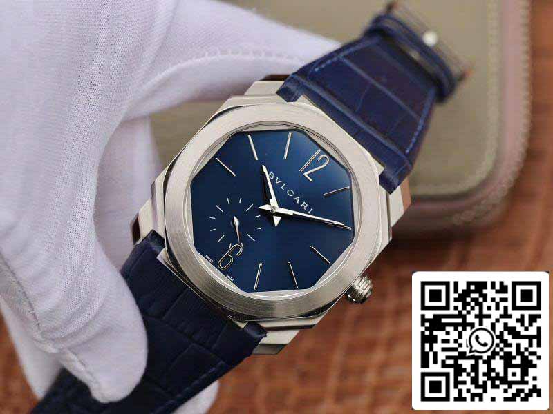 Bvlgari Octo Finissimo Extra Thin Automático 103035 quadrante blu Reloj para hombre 1:1 edizione migliore Swiss BVL193