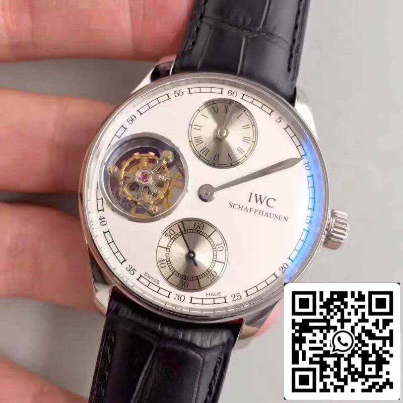 IWC Português IW544601 YL Fabbrica 1:1 Melhor Edição Suíço Turbilhão Mostrador Branco