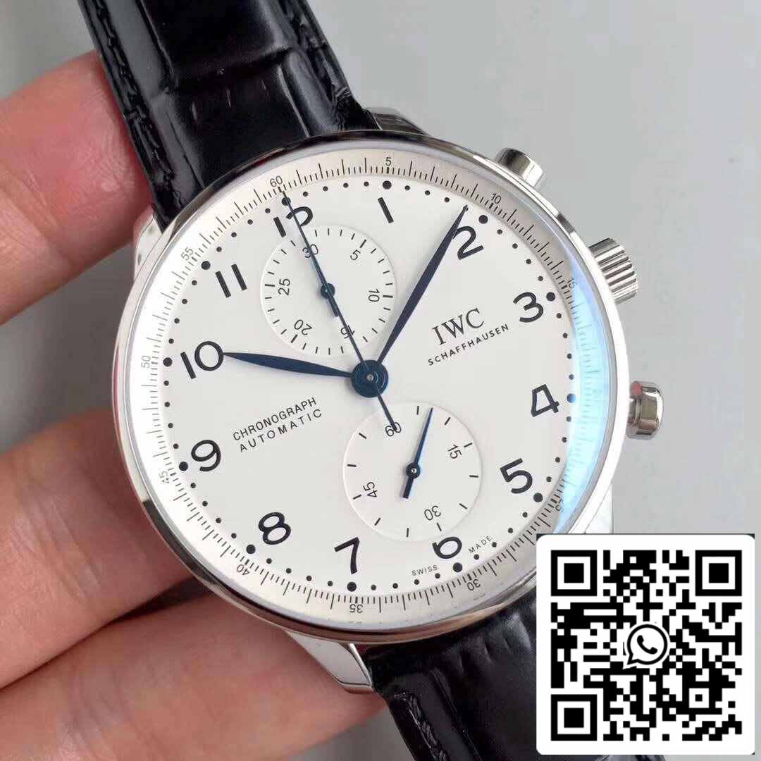 IWC Português IW371602 YL Fabbrica 1:1 Melhor Edição Suíço ETA69355 Mostrador Branco