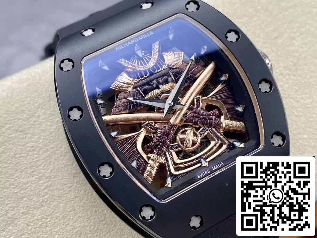 Richard Mille RM47 1:1 Best Edition YS Fabbrica Tourbillon Skeleton Dial