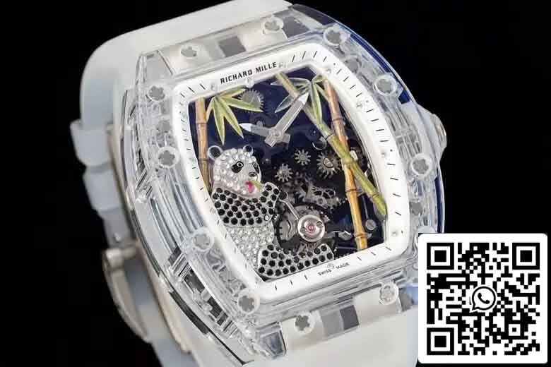 réplica Richard Mille RM26-01 Tourbillon 1:1 Best Edition RM Fabbrica Cinturino Branco