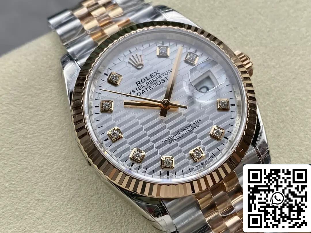Rolex Datejust M126231-0039 36MM 1:1 edizione migliore VS Fabbrica quadrante argento