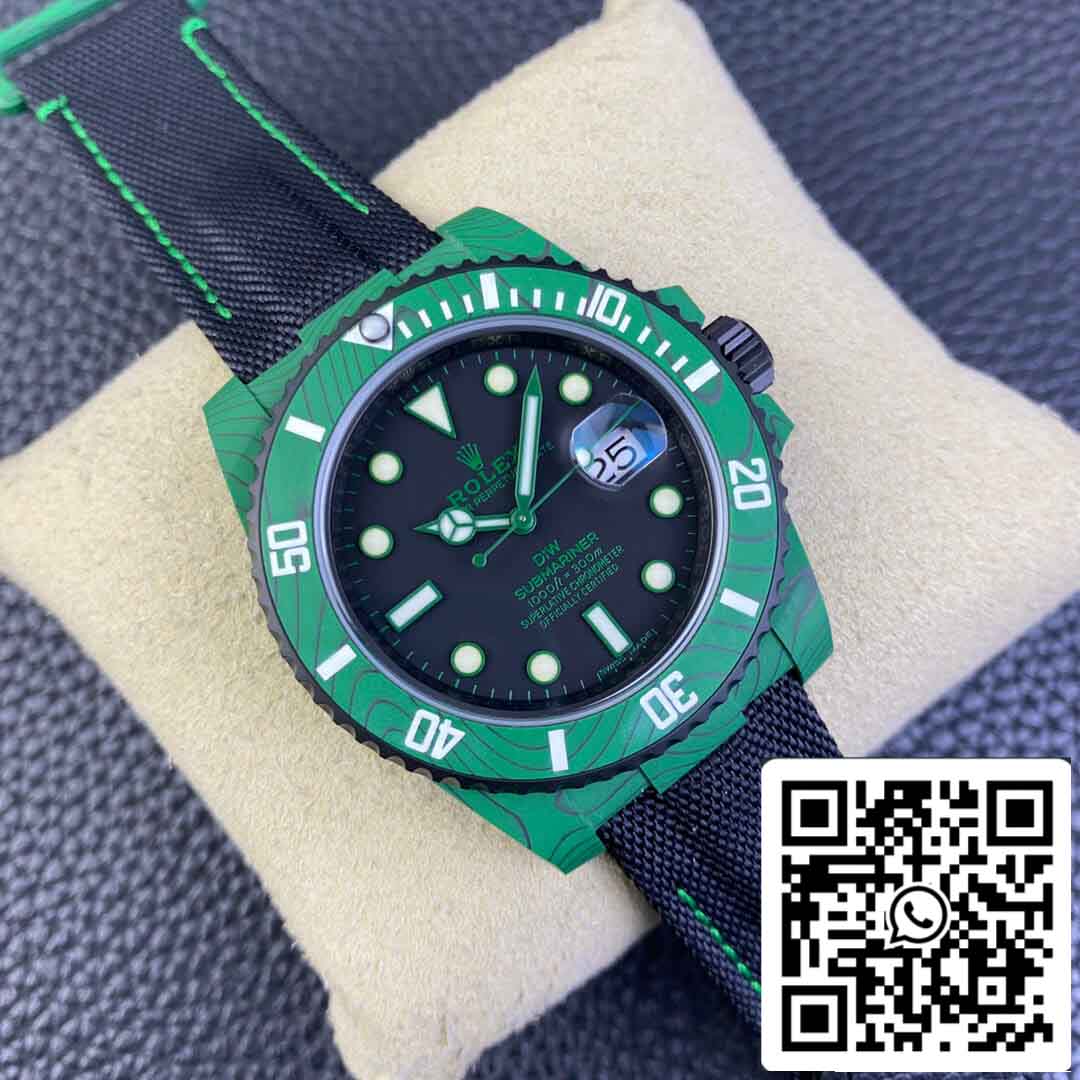 replica Rolex Submariner VS Fabbrica Verde fibra di carbonio lunetta