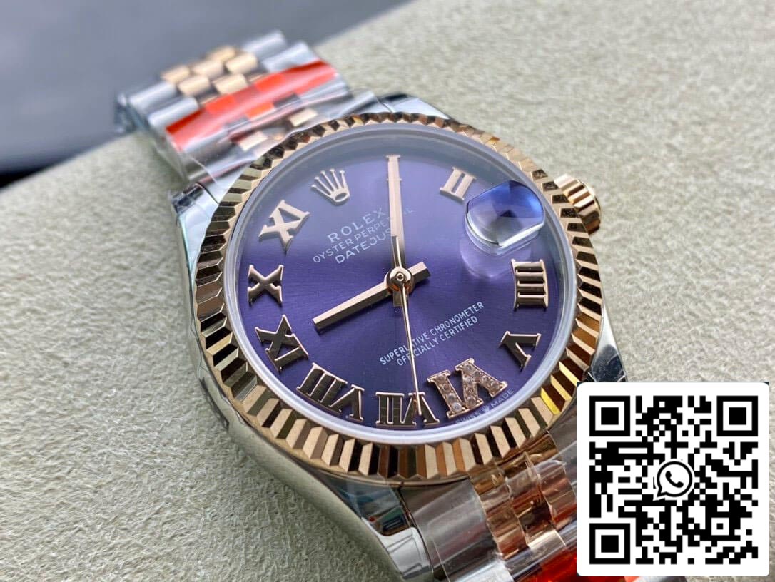 Rolex Datejust M278271-0020 1:1 Best Edition TW Fabbrica Eggplant Purple Dial
