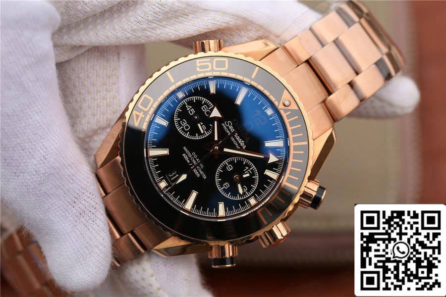 Omega Seamaster Ocean Universe Timing 232.63.46 1:1 edição melhor OM Fabbrica Rosa Oro